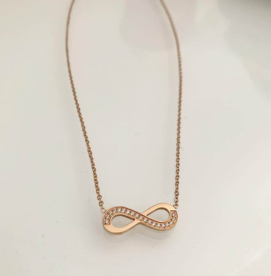 Infinity Rose Gold Plated Necklace