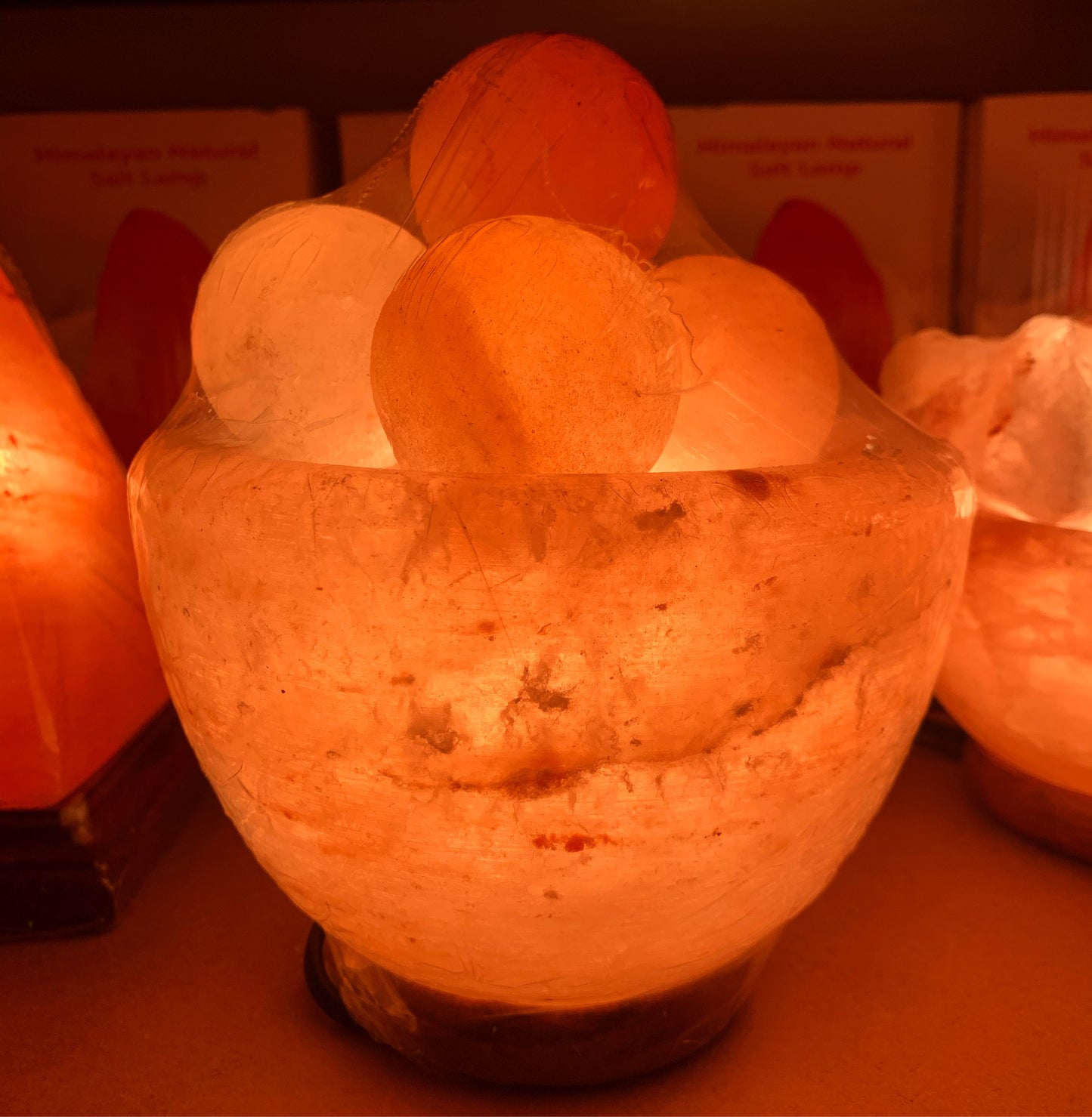Massage Ball Fire 🔥 Bowl Salt Lamp