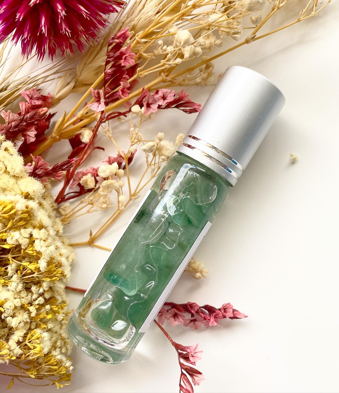 Green Aventurine | Coconut Flower Perfume Oil Roller