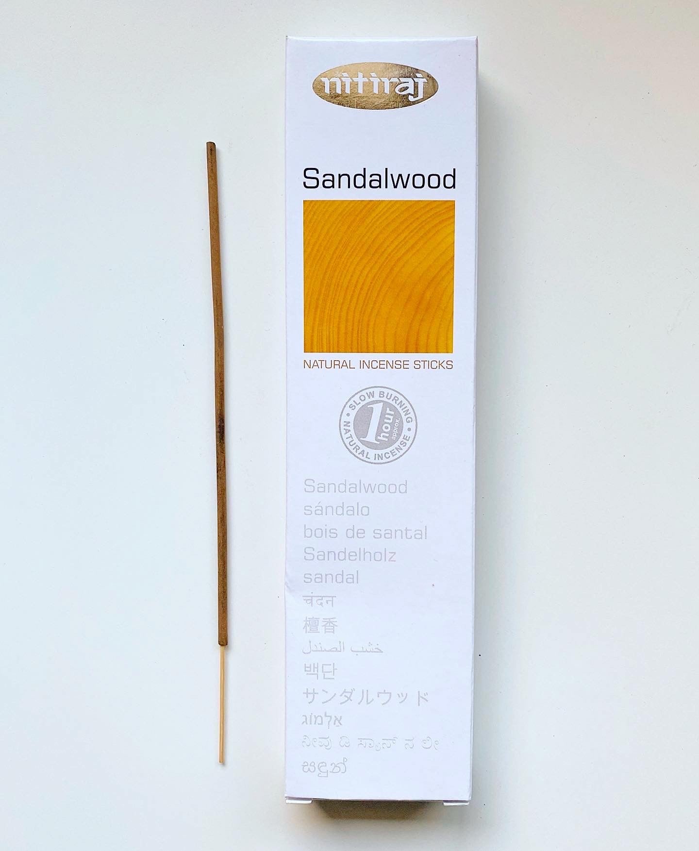 Nitiraj Platinum - Sandalwood - Natural Incense Sticks