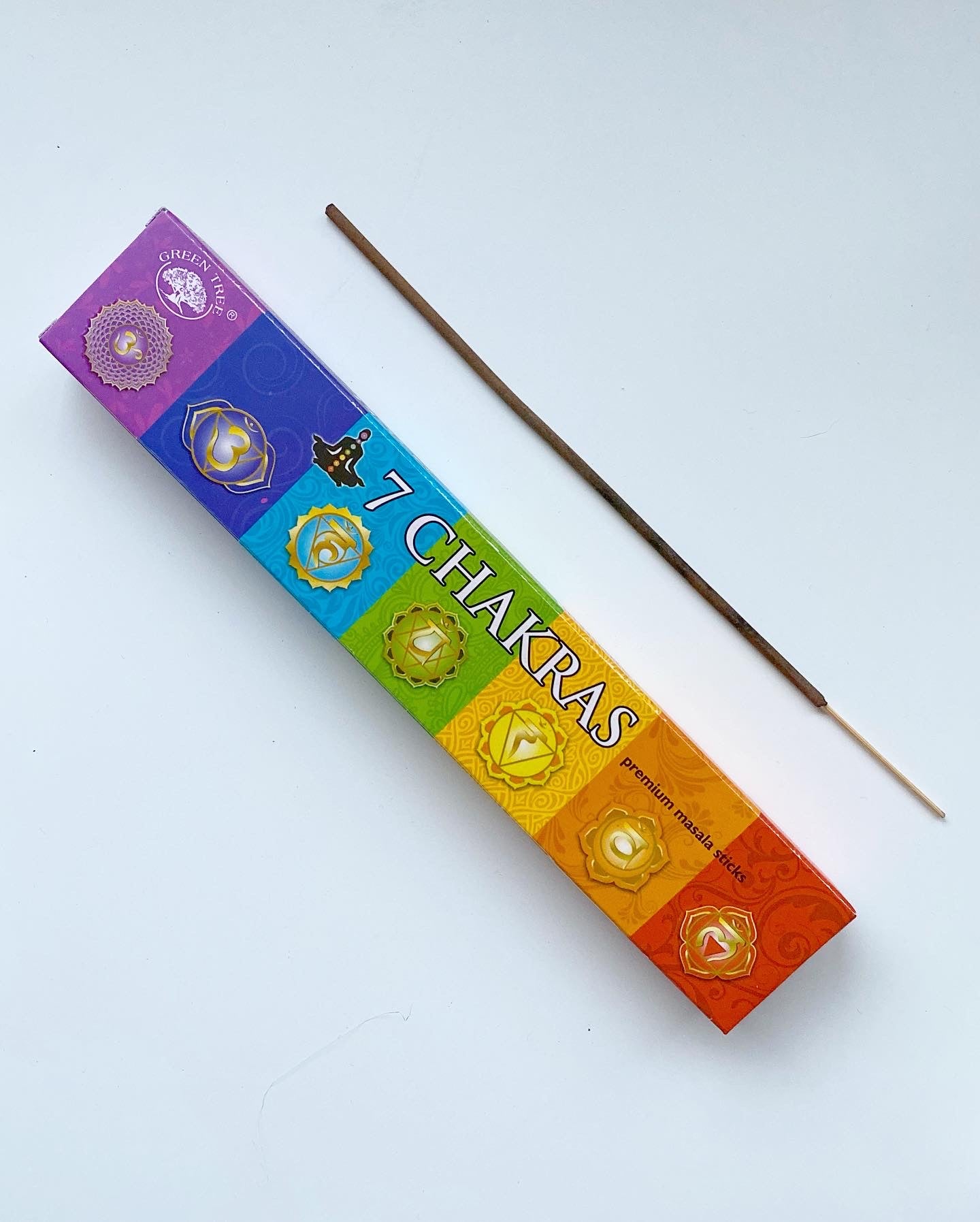 Green Tree - 7 Chakra Incense Sticks