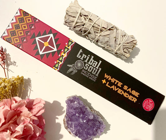 Tribal Soul - White Sage & Lavender Incense Sticks