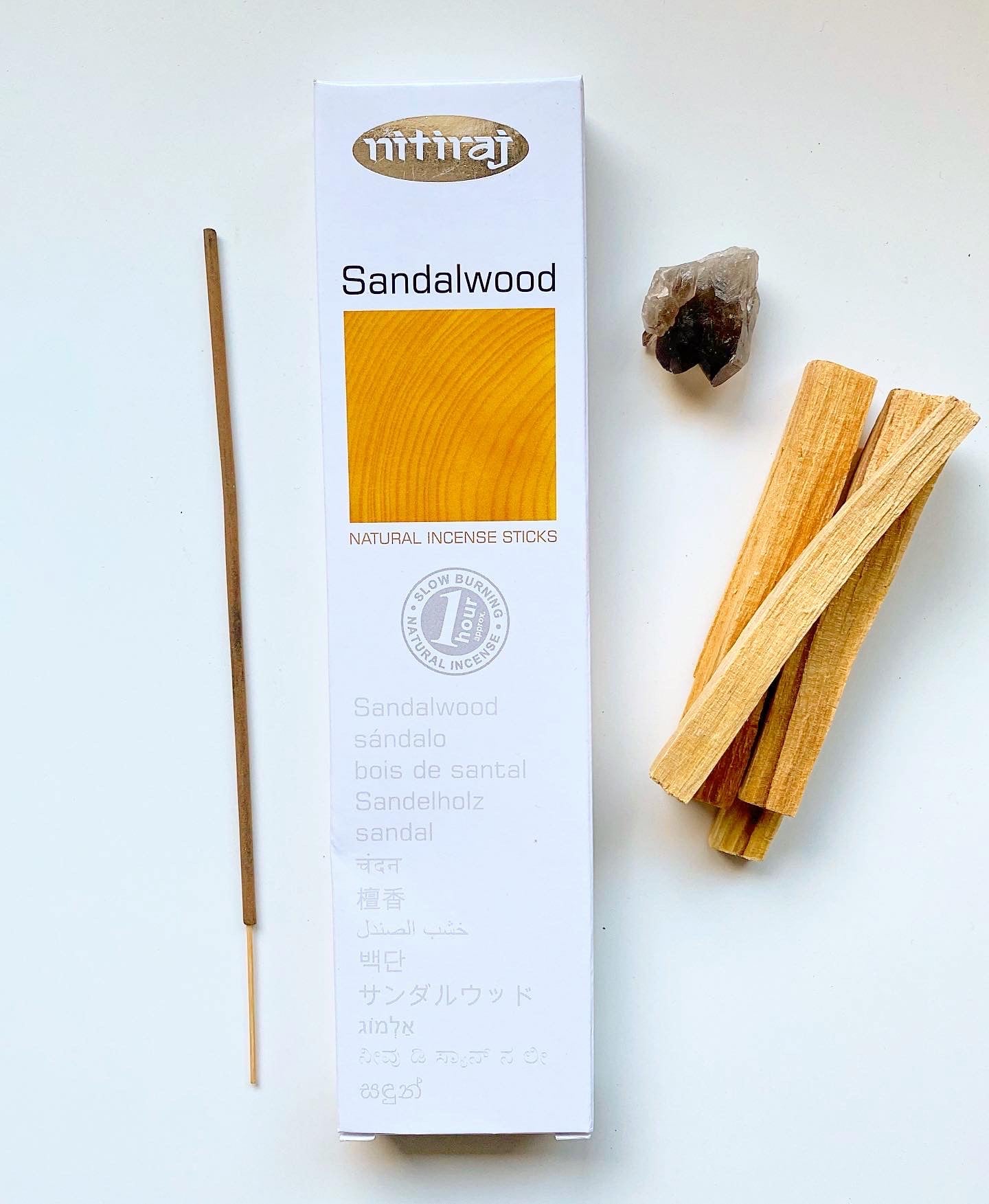 Nitiraj Platinum - Sandalwood - Natural Incense Sticks